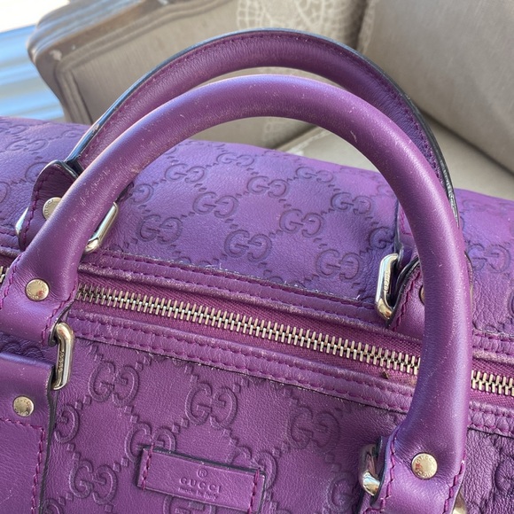 Gucci purple leather speedy. - Picture 12 of 16